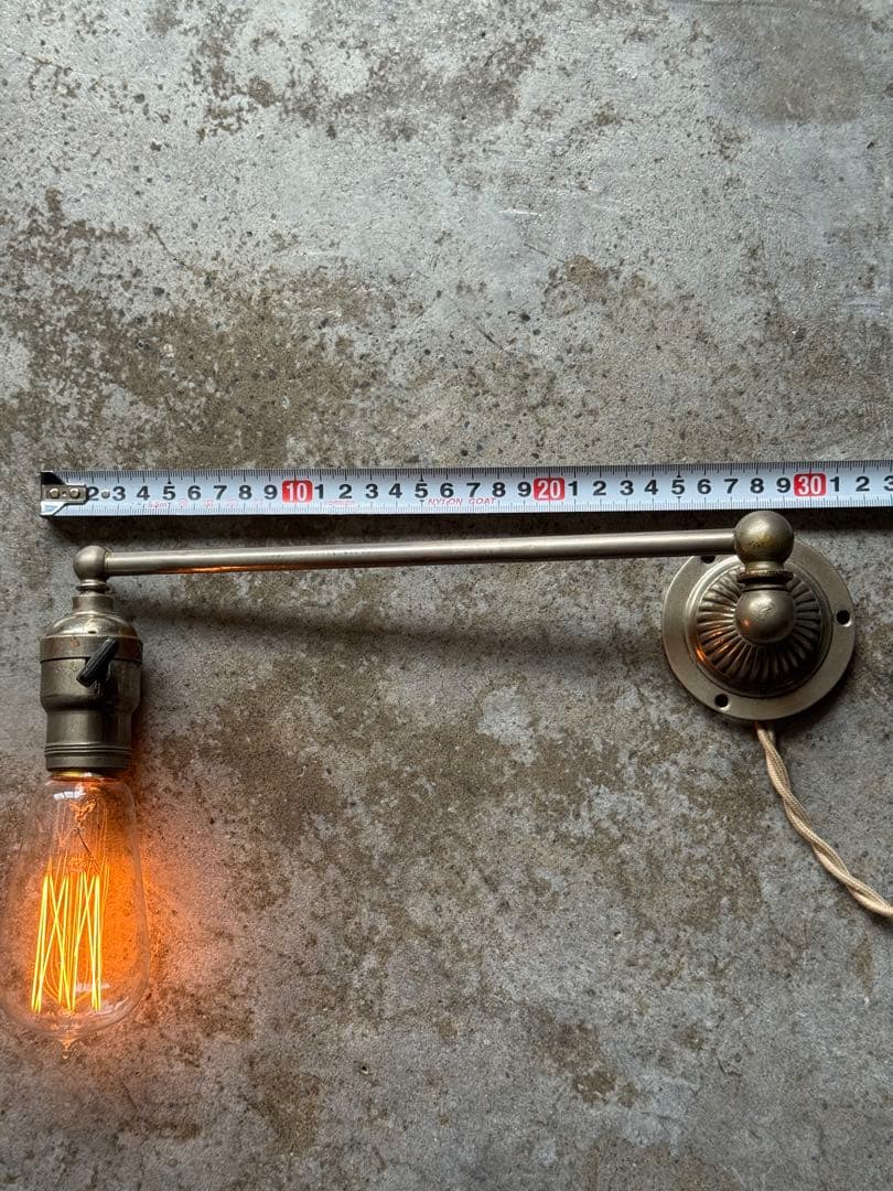 NICKEL PLATED スウィングアーム ランプ　faries