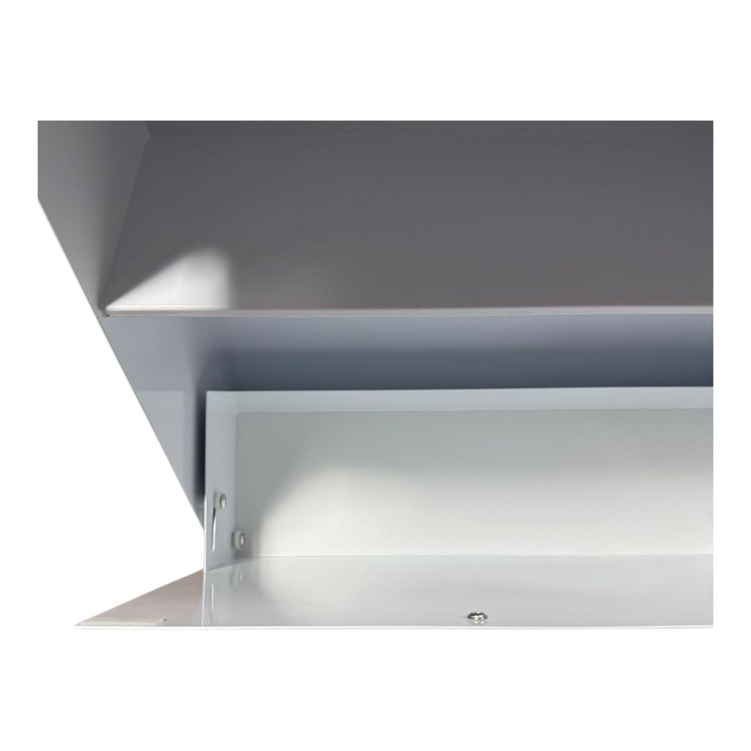 隠せる調味料ラック 前が開く 完成品 (ホワイト)