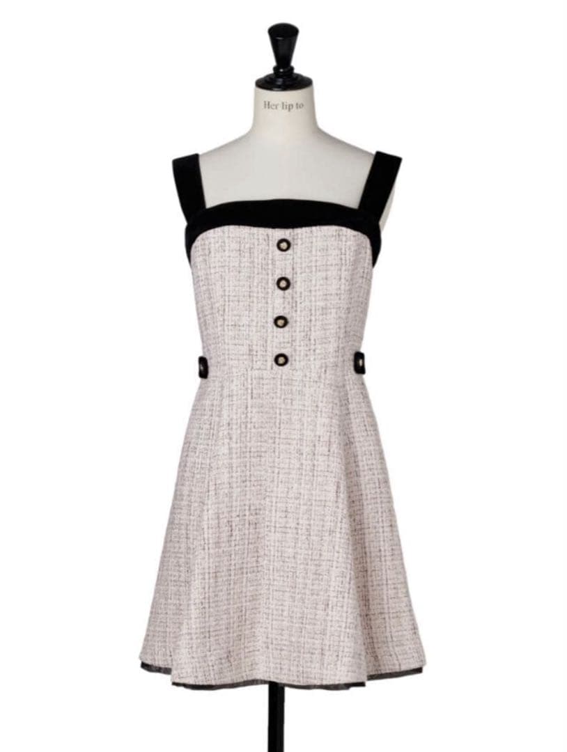即購入◎Herlipto Margaux Tweed Mini Dress S