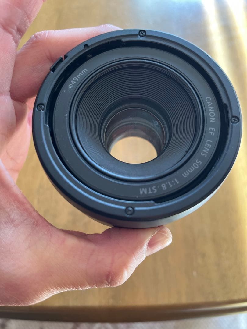 Canon EF 50mm F1.8 STM フード付き ESー68