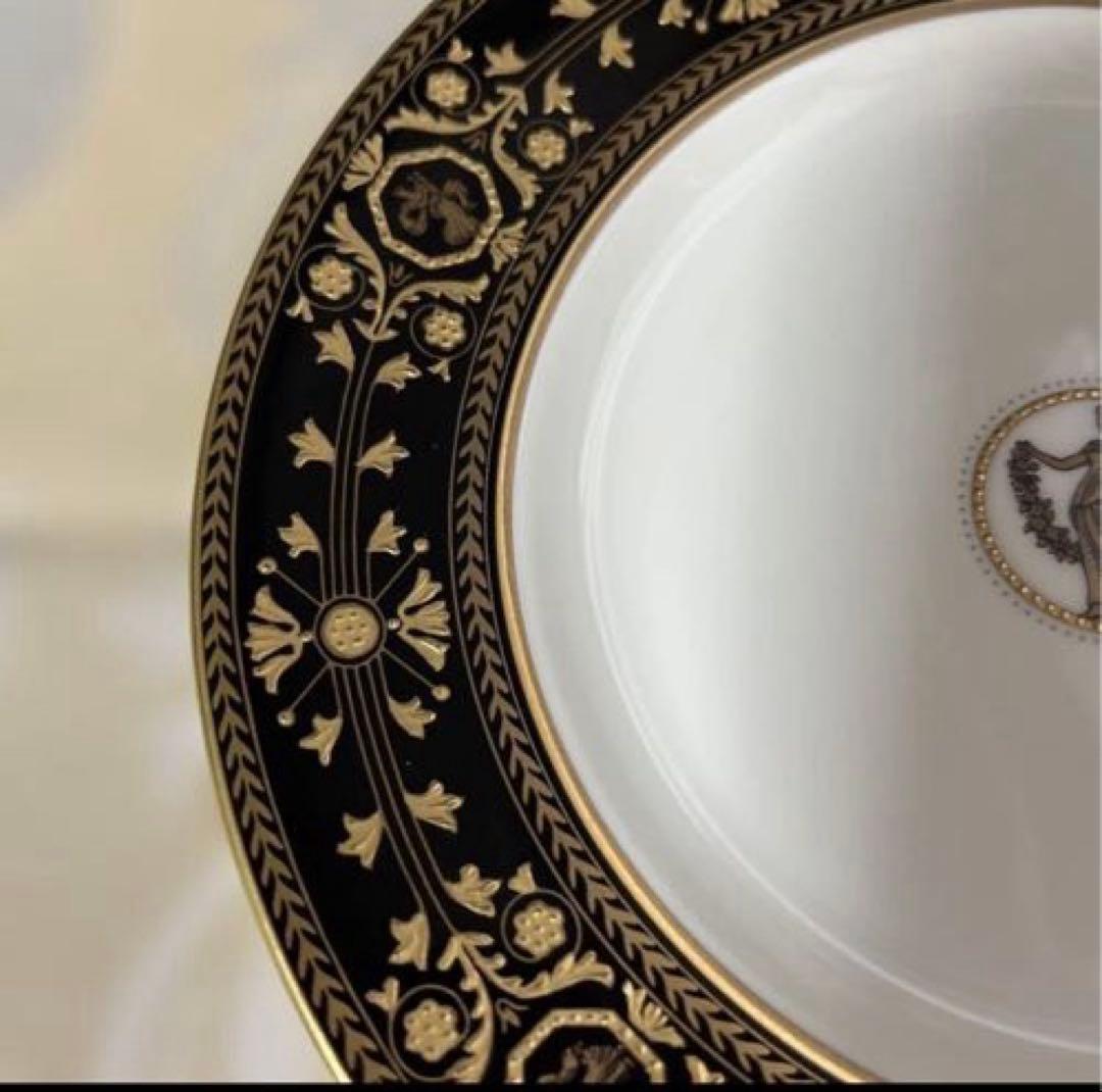 希少品［新品］アストバリーブラック ケーキプレート　黒壺