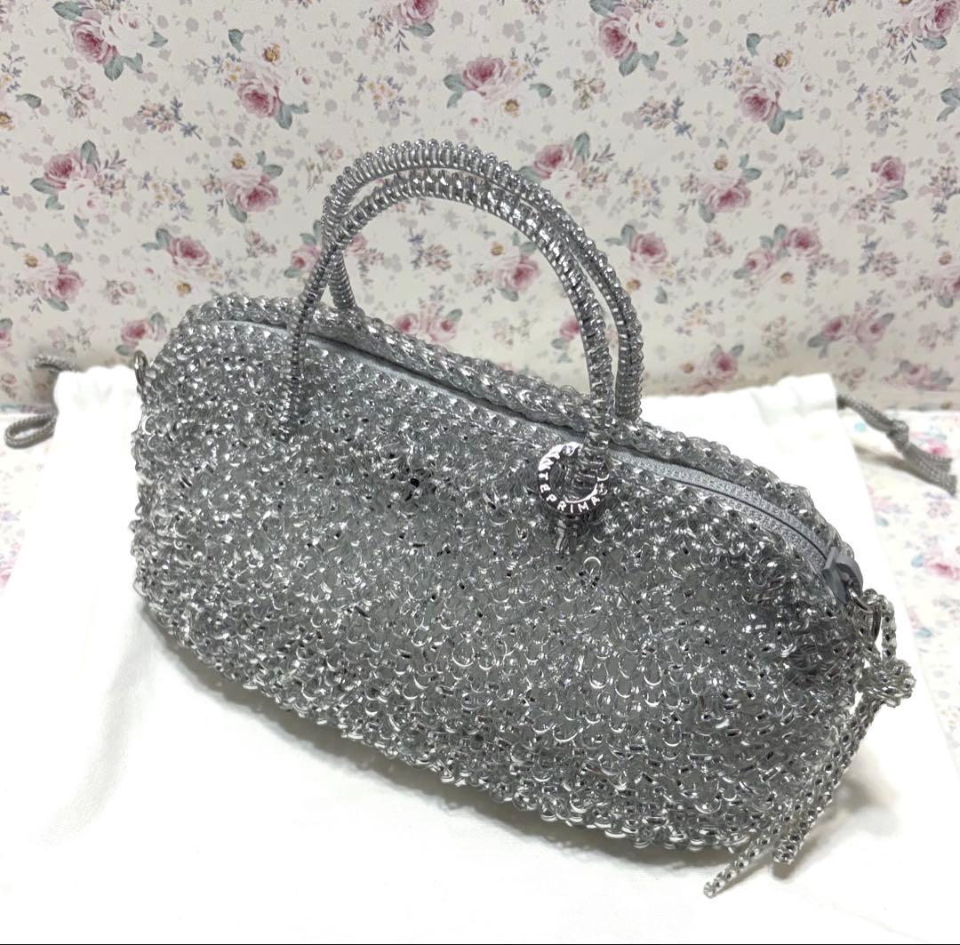 ☆アンテプリマ☆コンフェット スモール シルバー ワイヤーバッグ