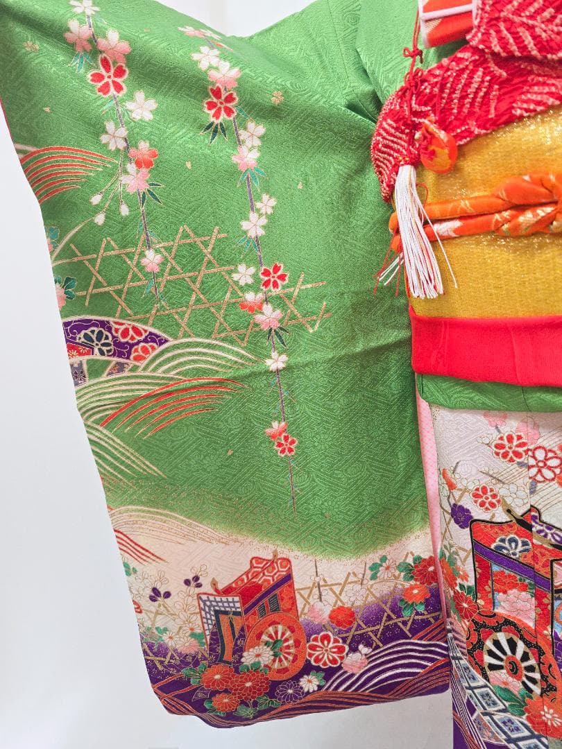 七五三　7歳　着物　フルセット　女の子 d06