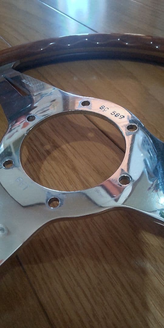 m*y様 ナルディハンドル　36ウッドステアリング　BC 589 FET刻印　ラ