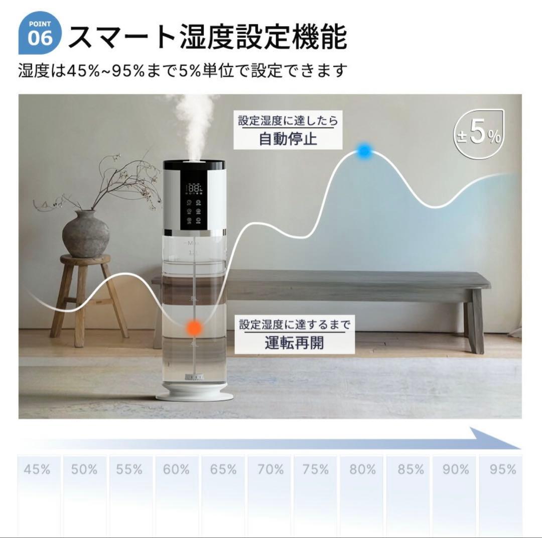 加湿器 ハイブリッド加湿器 大容量 加湿器 12L