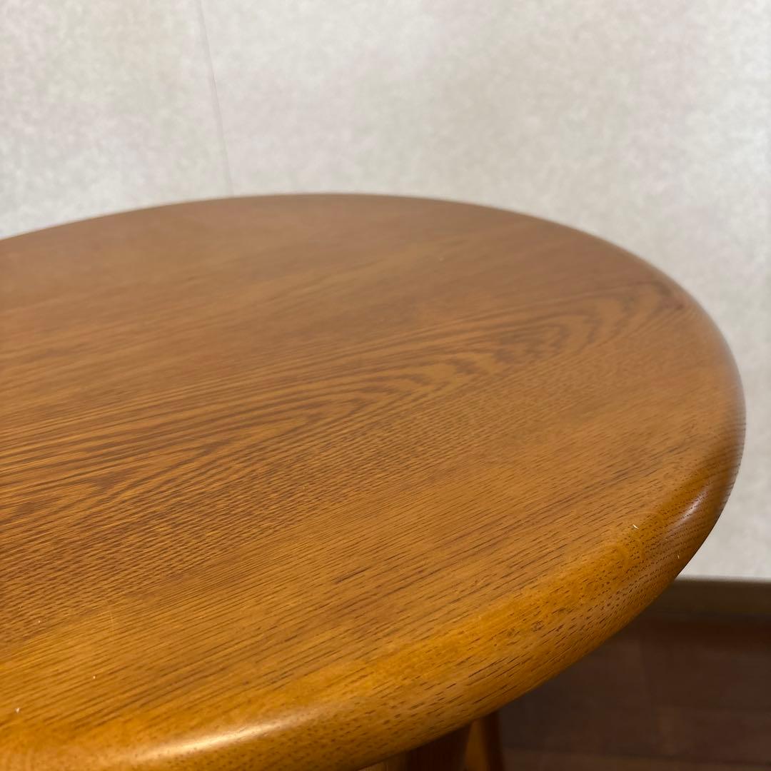 【美品】浜本工芸 サイドテーブル ラウンドテーブル