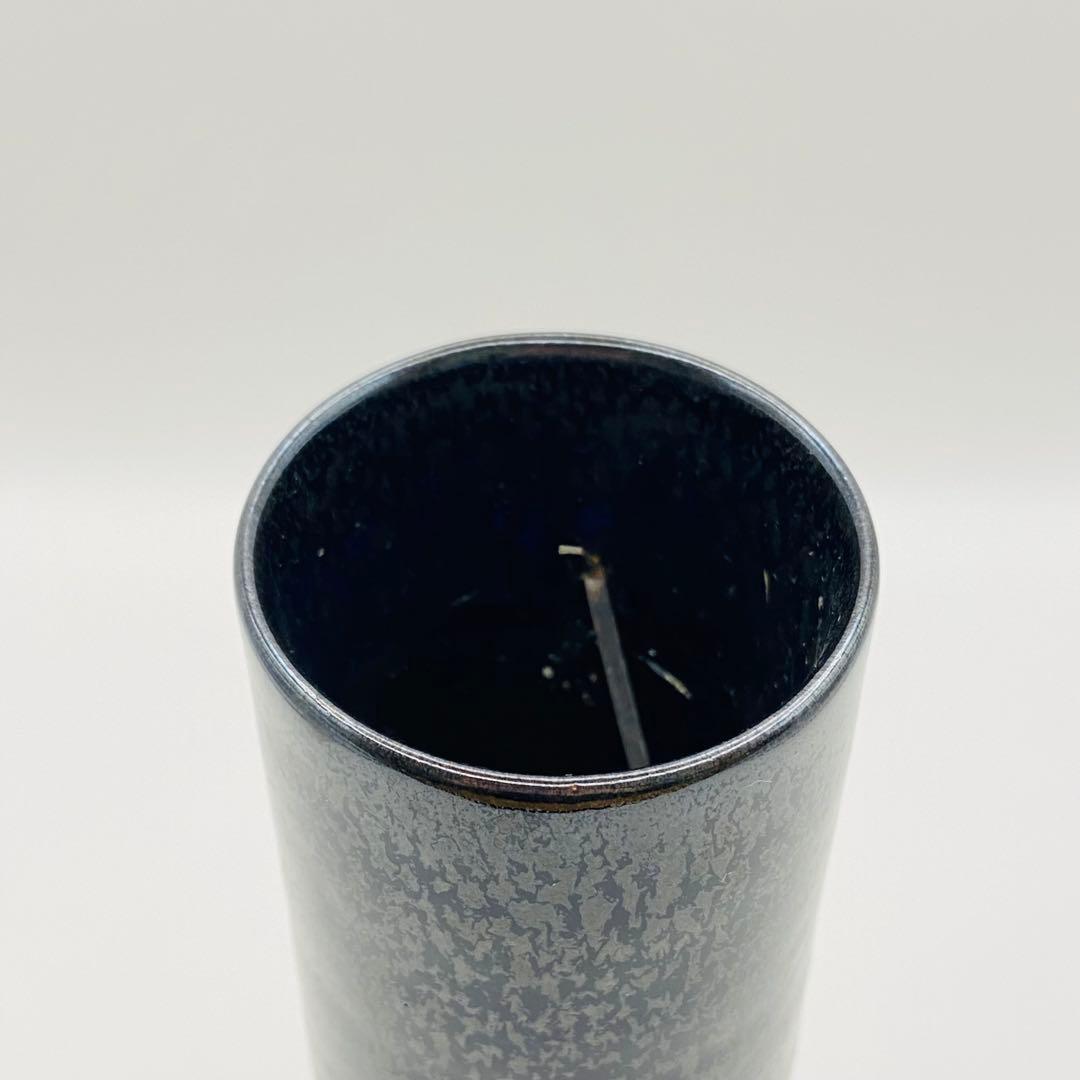 油滴花入 掛け置き兼用　鎌田幸二　共箱入　茶道具　京焼　花瓶　華道具