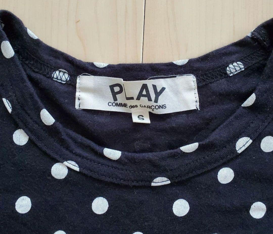 コムデギャルソン ドット ロンT S 水玉 長袖