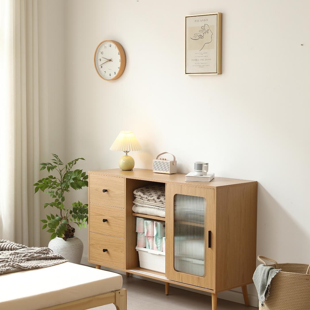 超人気✨！キャビネット サイドボード 食器棚リビングボードタンス　NATURAL