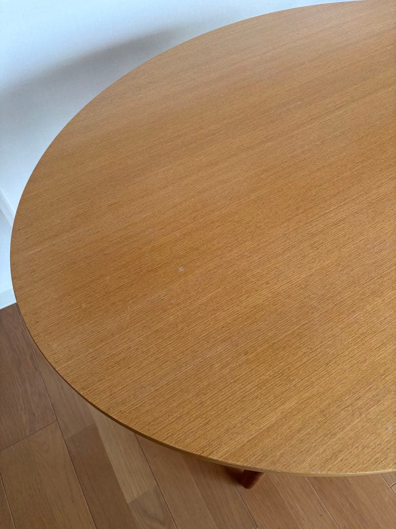 【廃盤／希少品】unico ALBERO カフェテーブル 楕円形テーブル