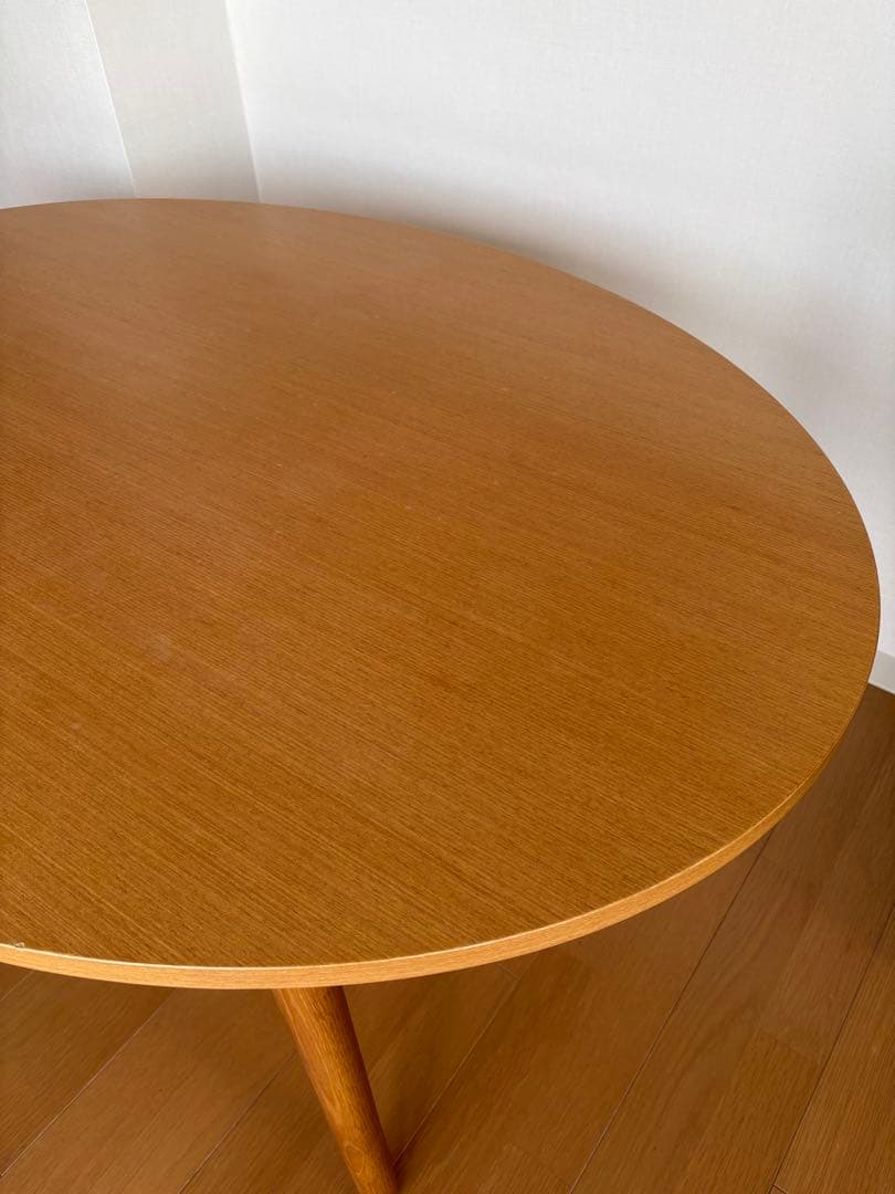 【廃盤／希少品】unico ALBERO カフェテーブル 楕円形テーブル