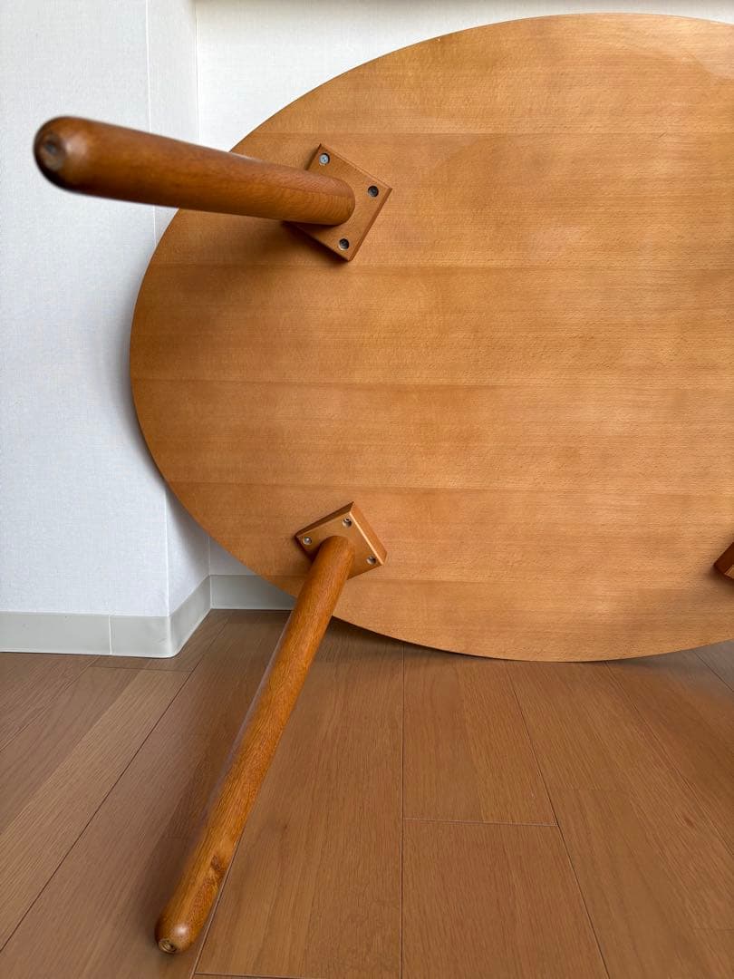 【廃盤／希少品】unico ALBERO カフェテーブル 楕円形テーブル