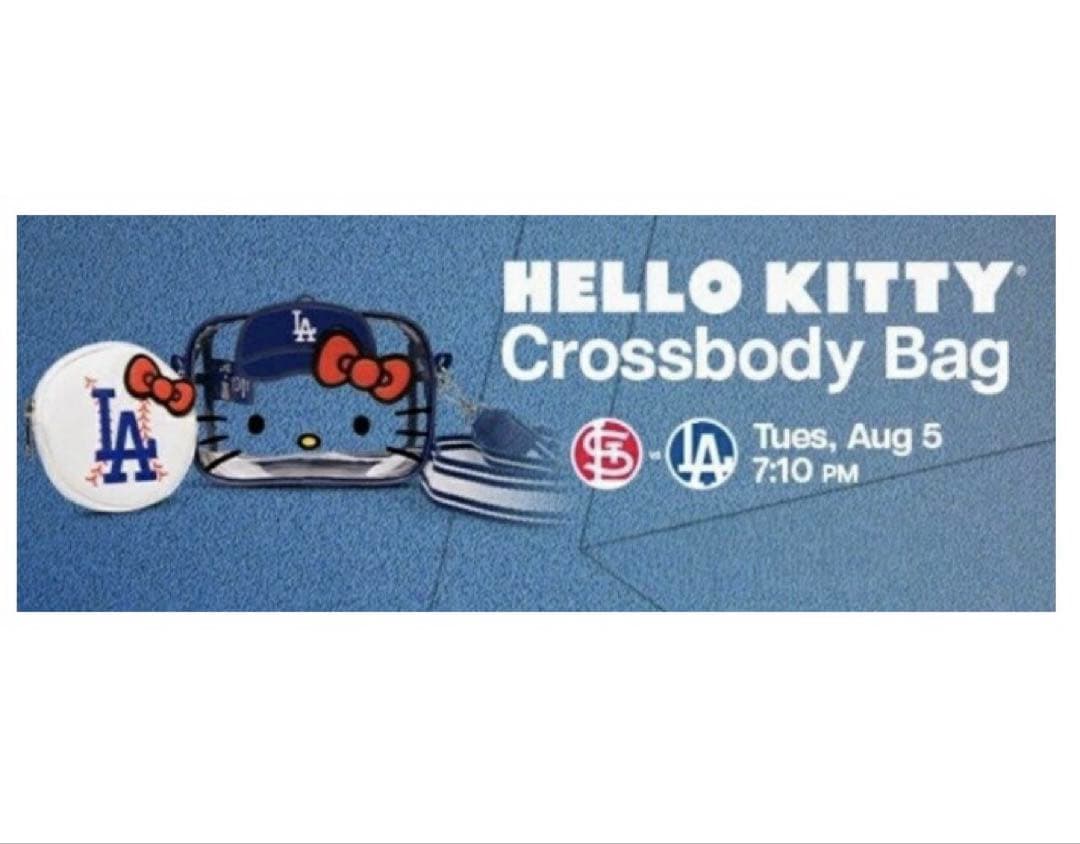 ドジャース ハローキティ クロスボディバック
