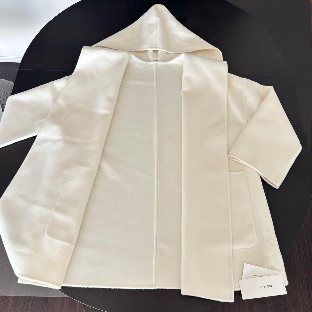 【Mila Owen】ミラオーウェン ハーフ丈 フードリバーコート