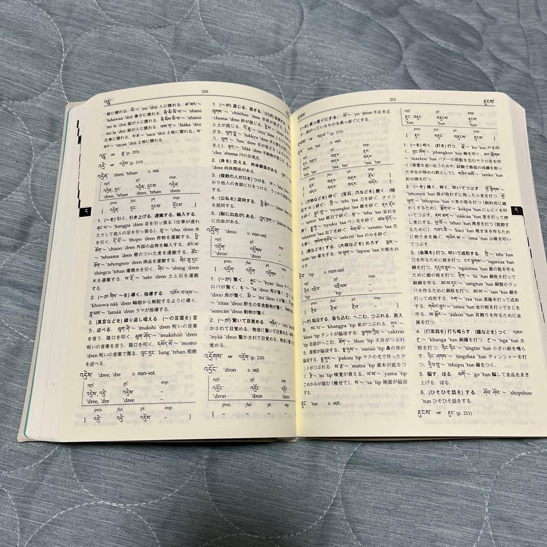 現代チベット語動詞辞書 ラサ語　未使用品
