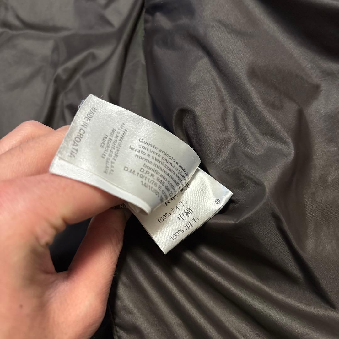 MONCLER ダークブラウン コットンモールスキンカバーオールテーラード