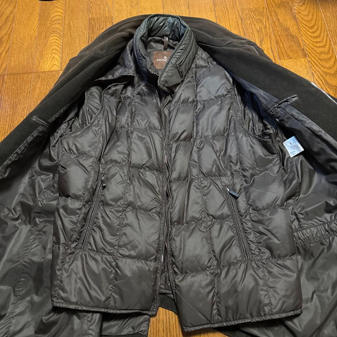 MONCLER ダークブラウン コットンモールスキンカバーオールテーラード