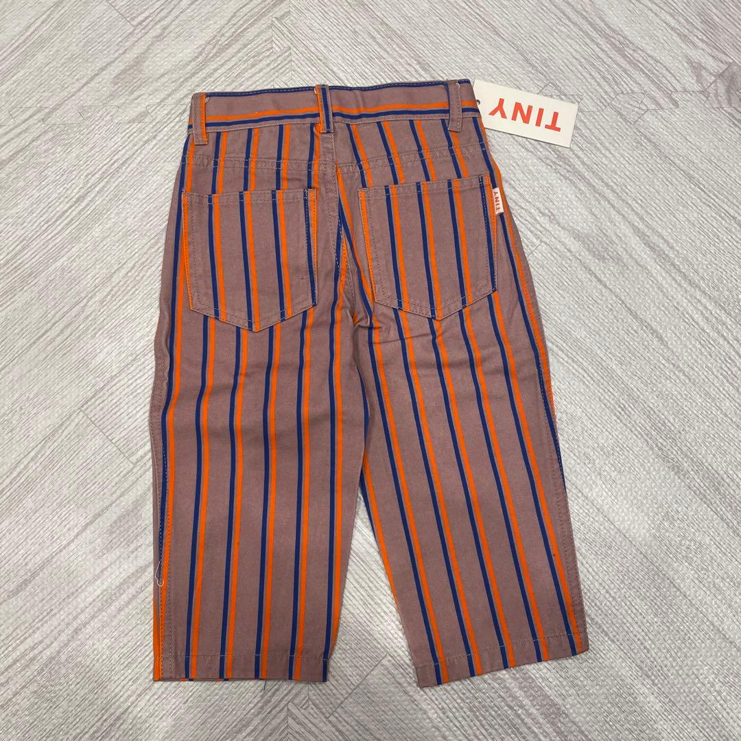新品タグ付き tiny cottons ストライプパンツ 2y