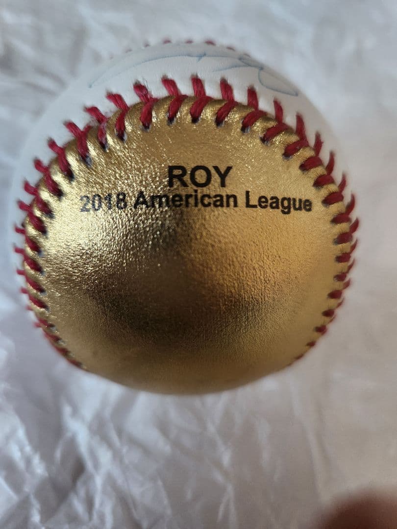 大谷翔平　2018ROY & 2021MVP　直筆サインボール【世界限定12個】