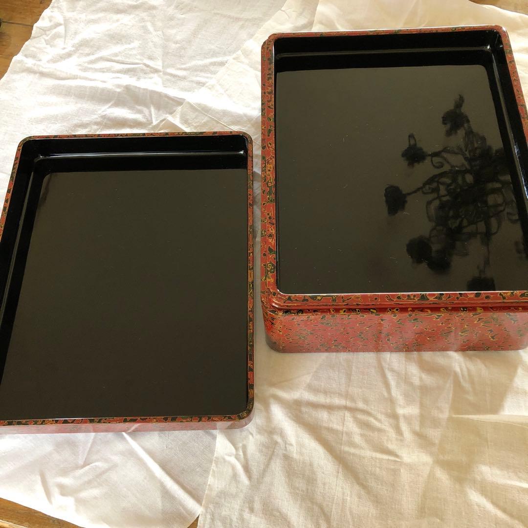 津軽塗りの文庫　木製