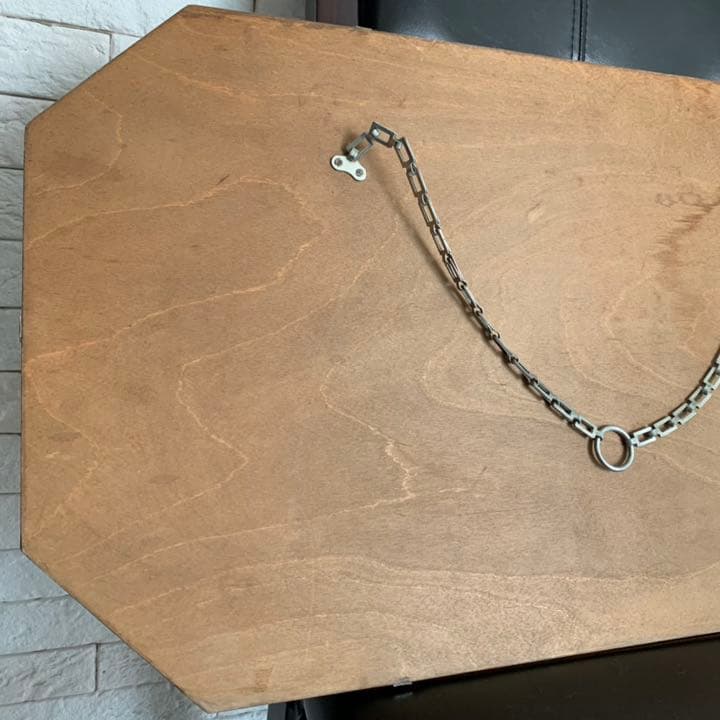 アンティーク 鏡　ミラー　オールドアンティーク　8角