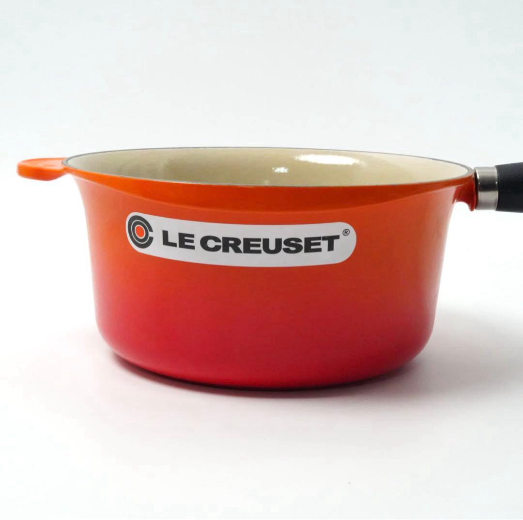 【極美品】LE CREUSET　ソースパン オレンジ　20cm