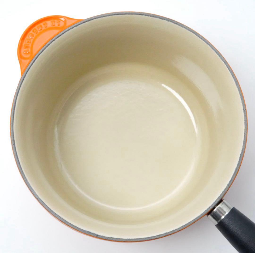 【極美品】LE CREUSET　ソースパン オレンジ　20cm