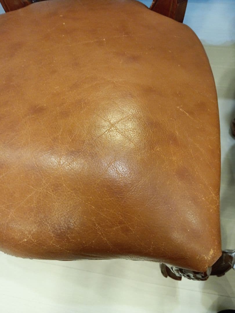 ♥イタリア象嵌　超希少　アンティーク　ダイニングセット(硝子マット付き)　６人用