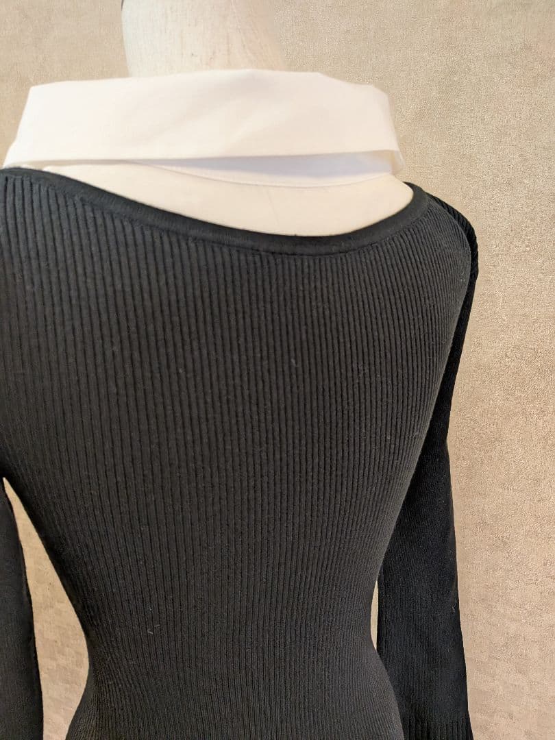 ワンピース andmary lotta frill mini dress black