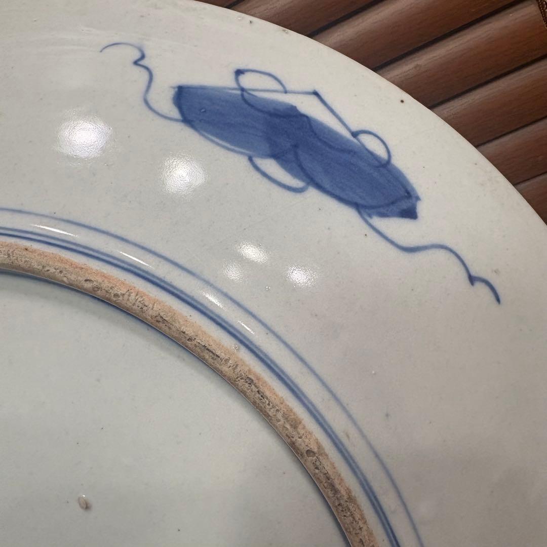 古伊万里　赤絵　大皿　お正月