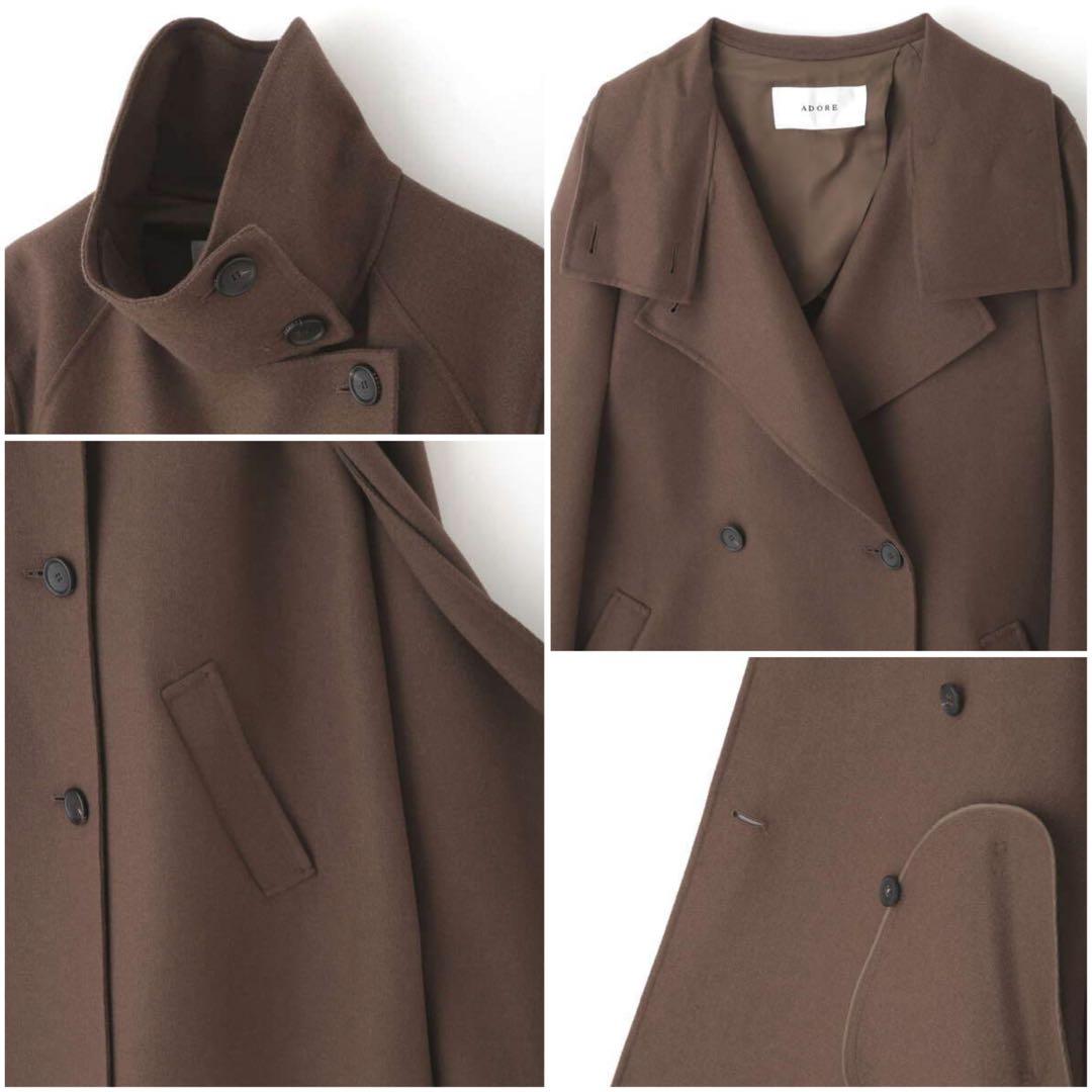 【タグ付未使用】アドーア⭐️定価99000円 ADORE トレンチケープ 雑誌掲載