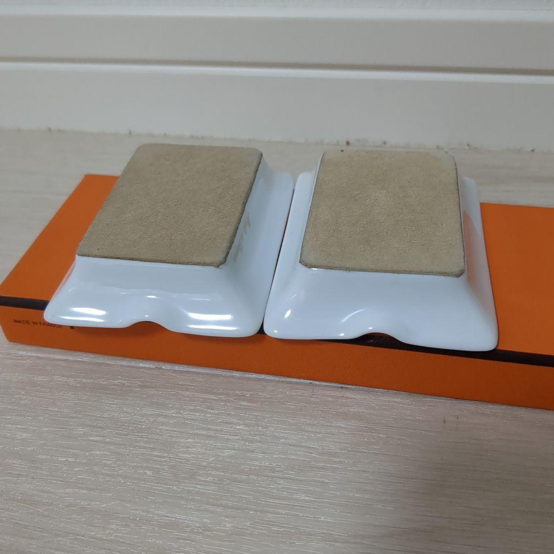 ★希少★【未使用品】HERMES　アッシュトレイ　2枚セット　灰皿　箱付き