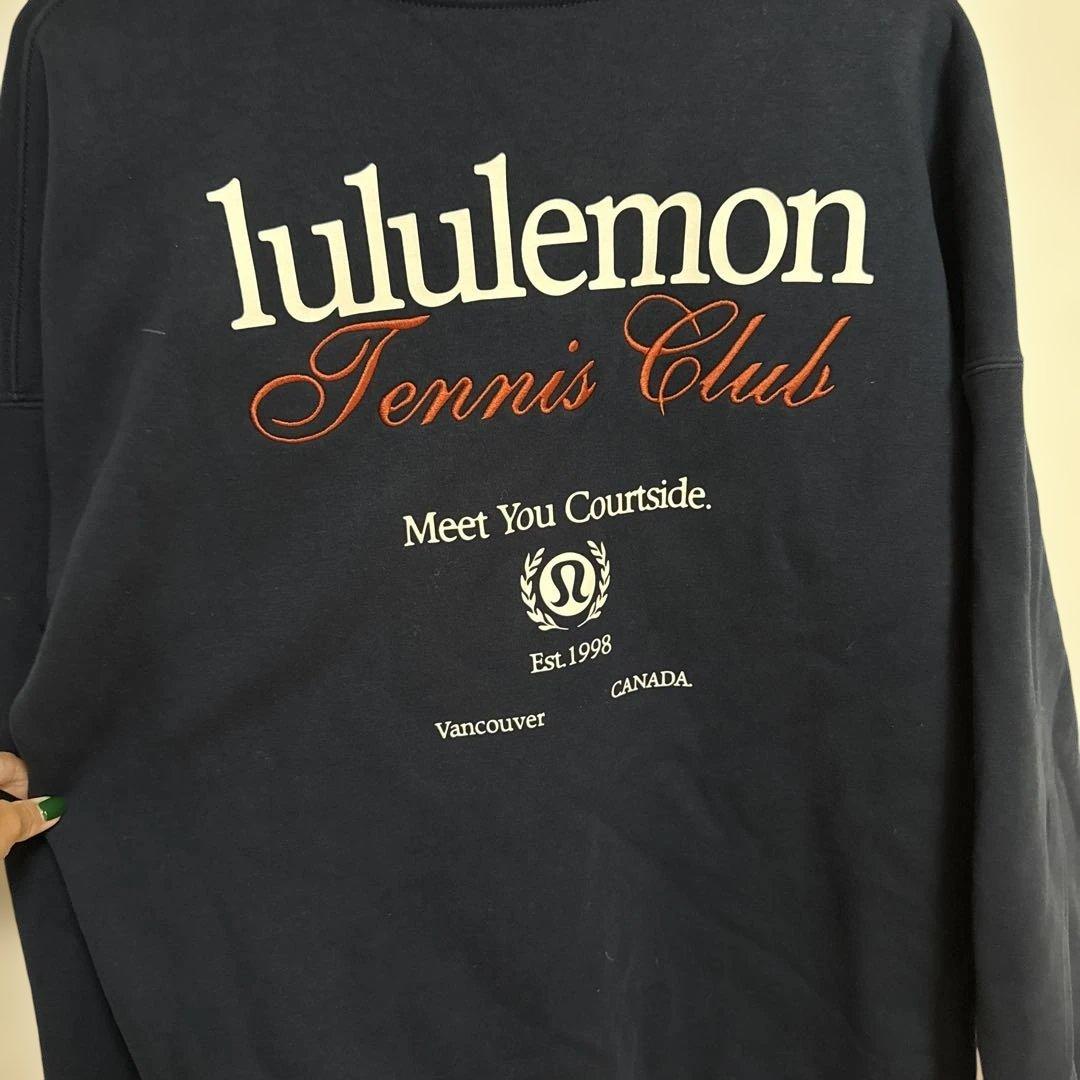 lululemon テニスクラブ スウェット ネイビー