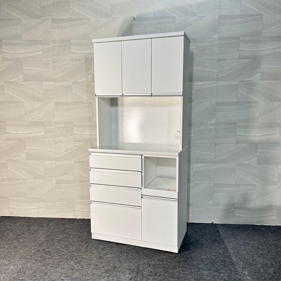 ニトリ 食器棚 レジューム90 幅90cm シンプル 家具 d5298