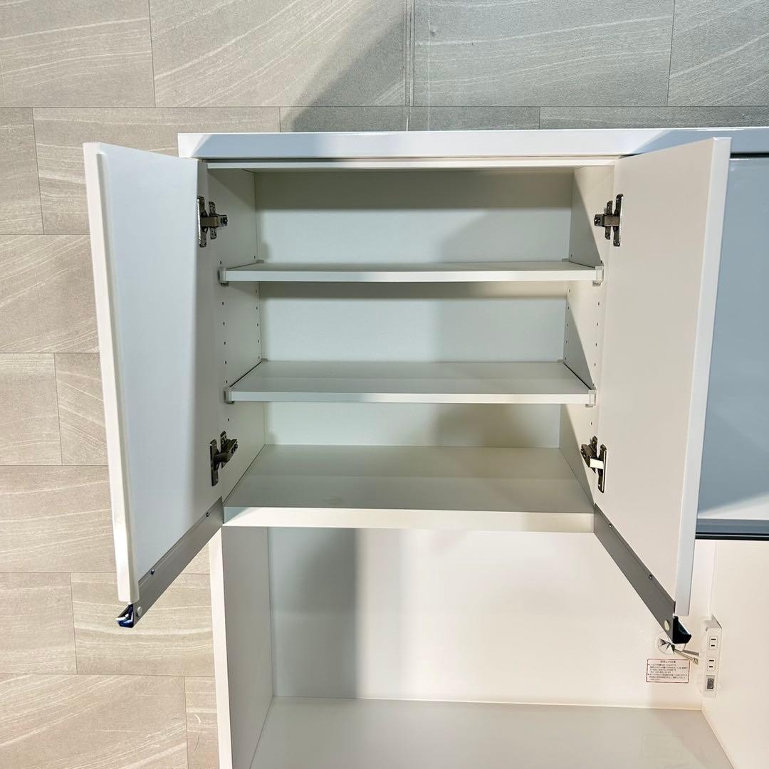 ニトリ 食器棚 レジューム90 幅90cm シンプル 家具 d5298