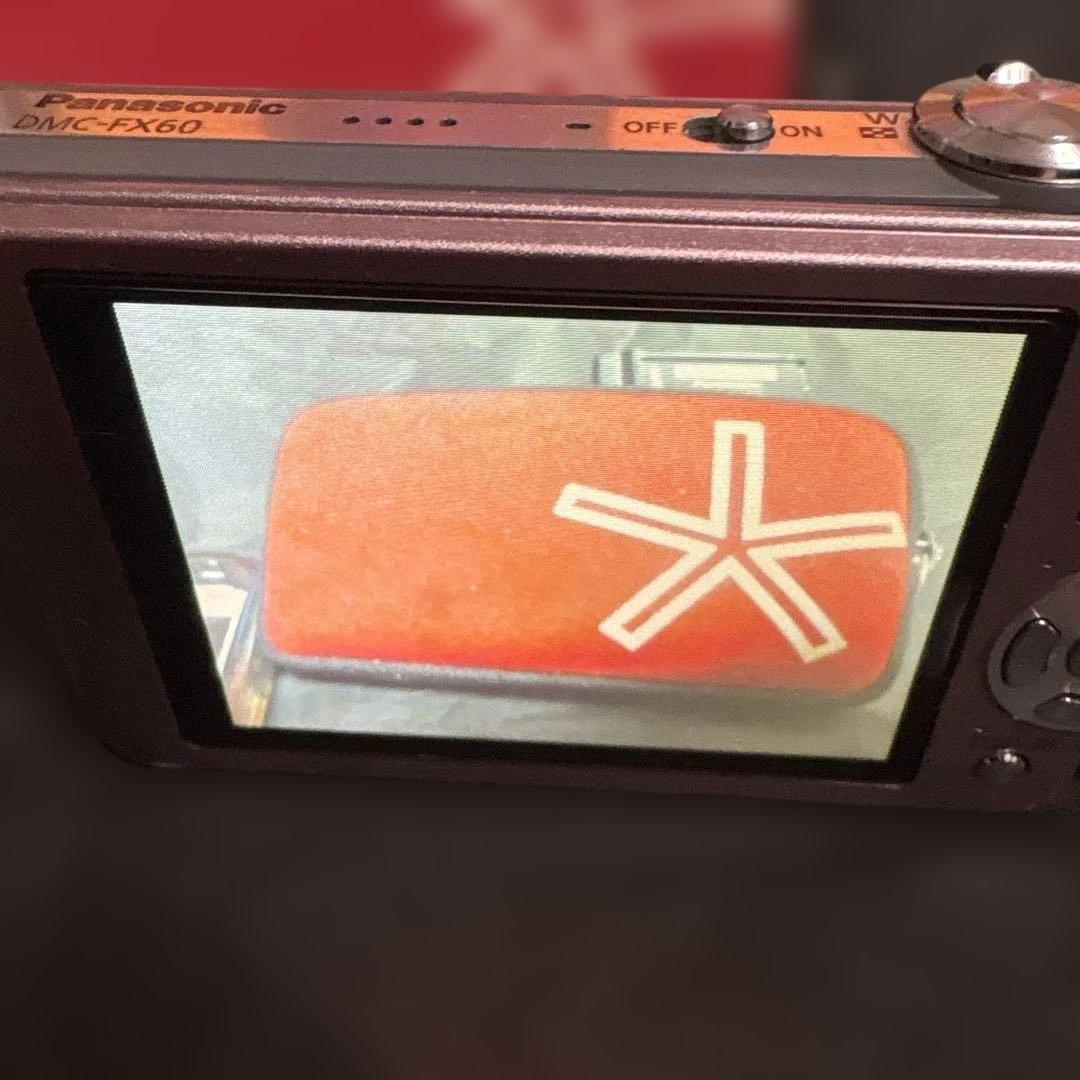 美品！パナソニック LUMIX DMC-FX60 デジカメ　ピンク　充電池2個付