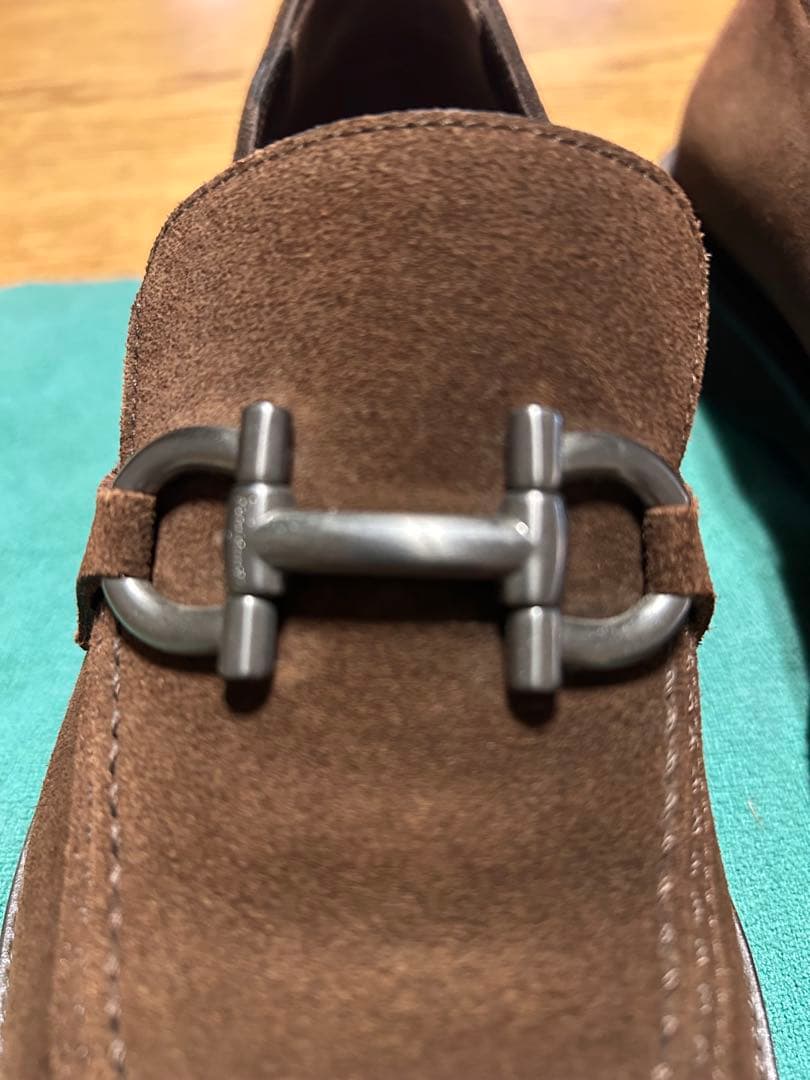 Ferragamo /スエード /ガンチーニシルバー金具/