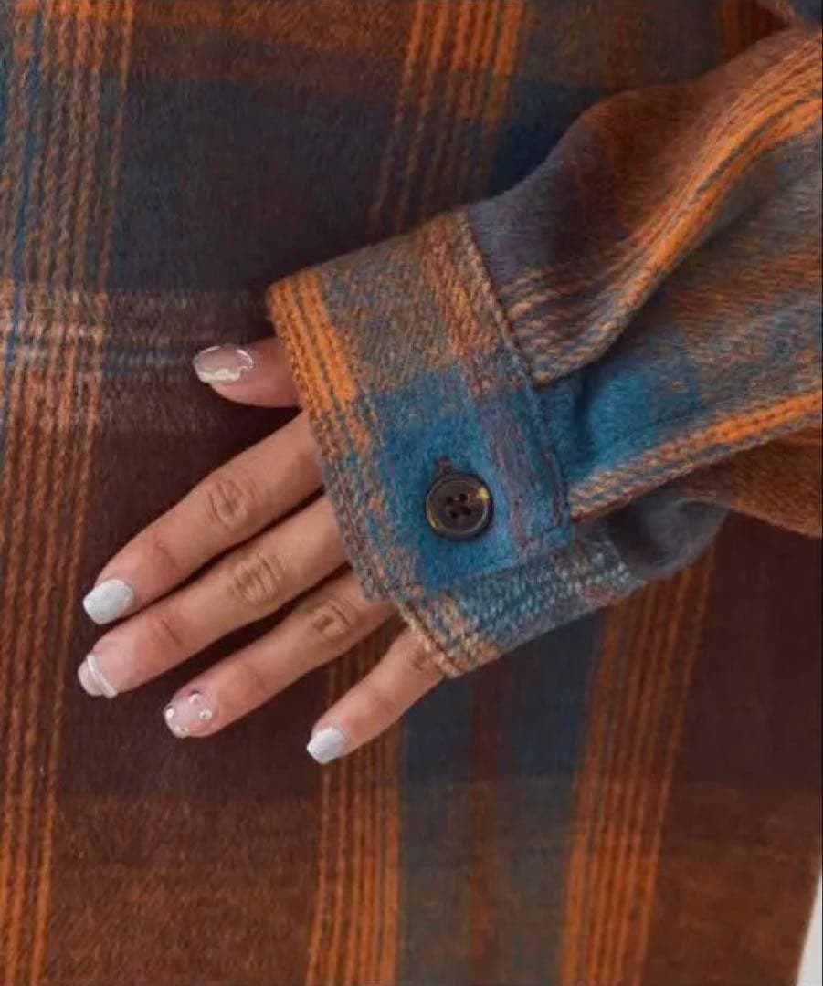 【DISCUS】シャギーチェックシャツジャケット