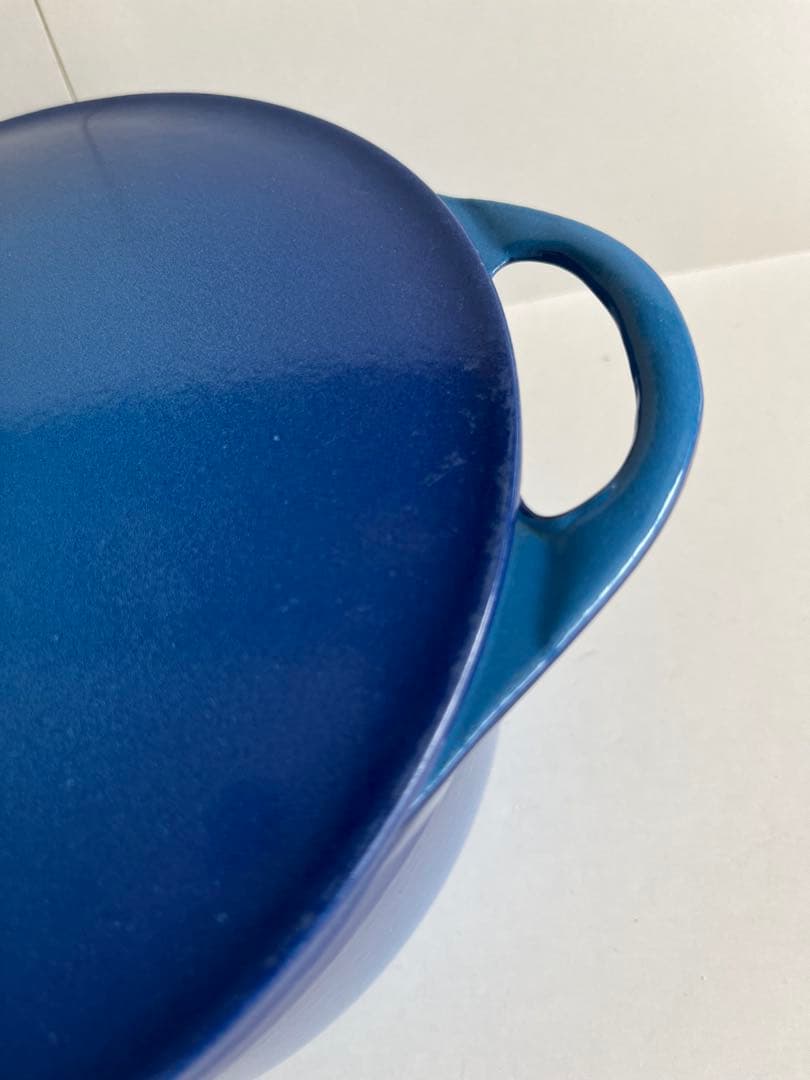 廃盤　希少　クーザンス 両手鍋　ブルー　20cm