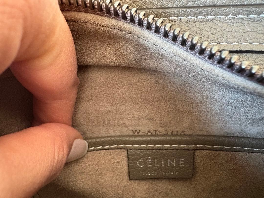 【35happy】美品 旧ロゴ セリーヌ ラゲージ ナノ スリバッグ 正規