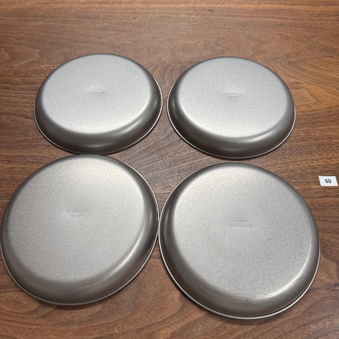★ peakチタントレックプレート18cm4個セット※60
