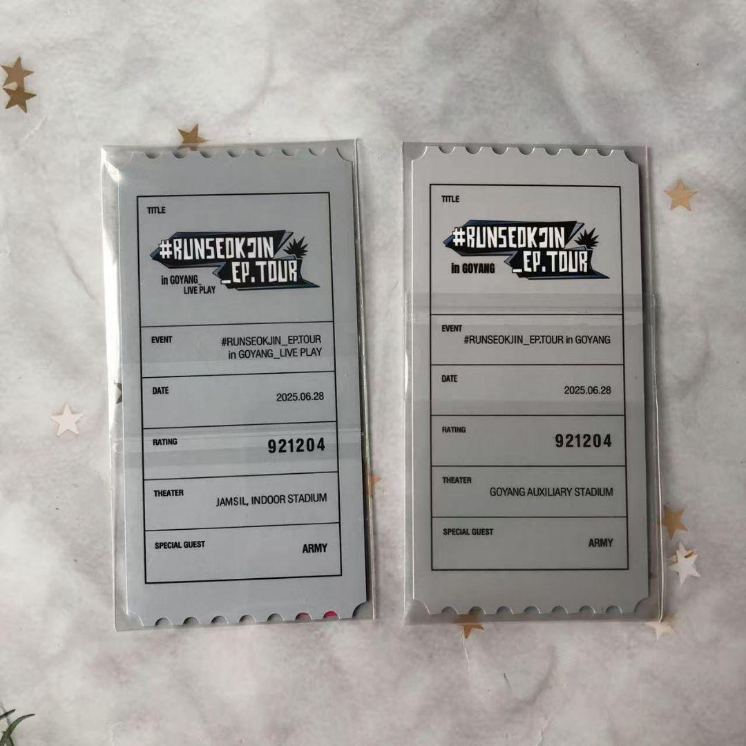 RUNSEOKJIN_EP.TOUR 韓国 6/28 トレカ 2種セット