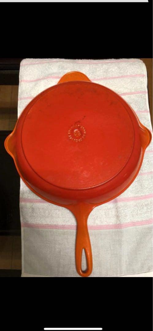 ル.クル-ゼ❤️サイズ30cm❤️Le Creusetグリルパンオレンジ大きいサイズ