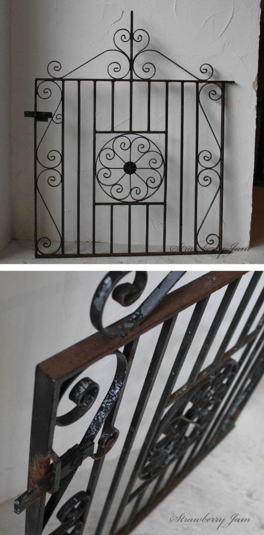 L2909-36-2 英国アンティーク アイアンゲート ガーデニング アイアン