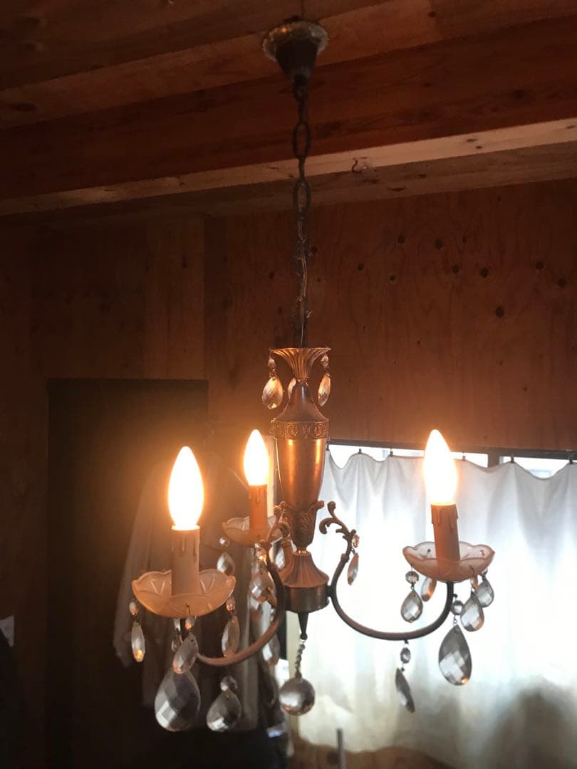 アンティーク フランス シャンデリア 3灯