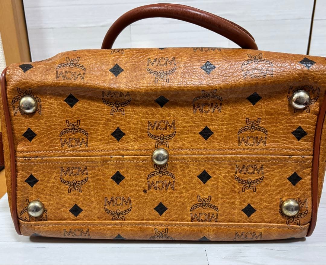 MCM モノグラム 2way ミニボストン ショルダーバッグ