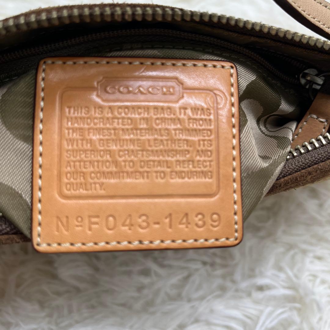 希少 COACH コーチ ミニ アクセサリーポーチ シグネチャー パッチワーク