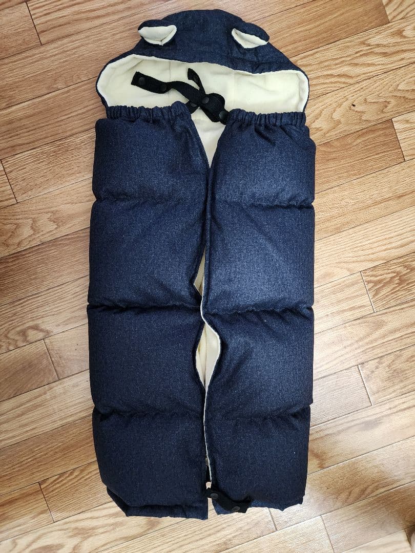 a.i.nママコート ダウン ケープ付 マタニティ M〜L ネイビー 抱っこ対応