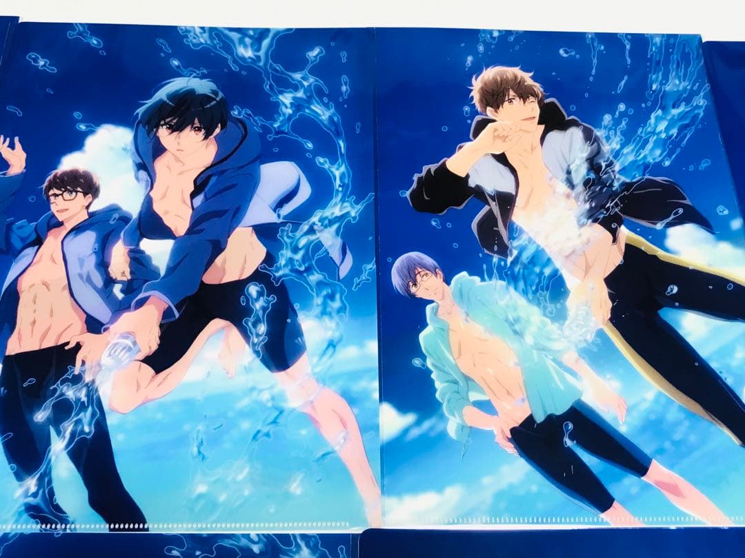 ◎美品◎Free!RWクリアファイル 七瀬遙 橘真琴 松岡凛 山崎宗介 桐嶋郁弥