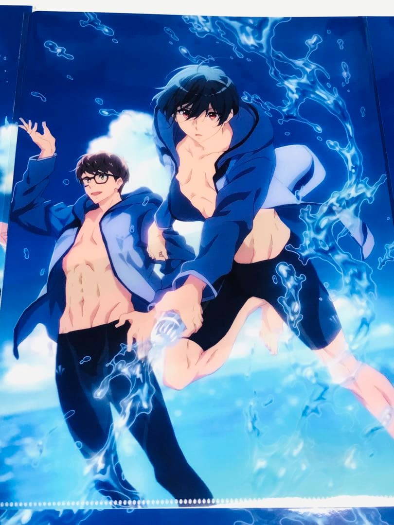 ◎美品◎Free!RWクリアファイル 七瀬遙 橘真琴 松岡凛 山崎宗介 桐嶋郁弥